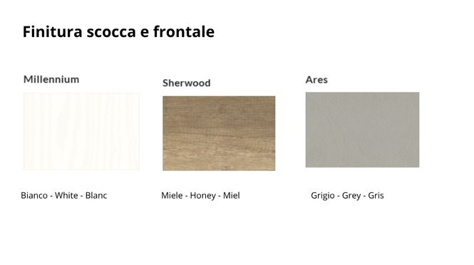 Finiture disponibili Qubo 03 di Hafro Geromin